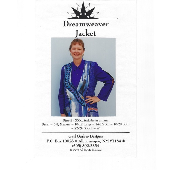 NEW Vintage Dreamweaver Jacket pattern by Gail Garber - Out of Print - Picture 2 of 2